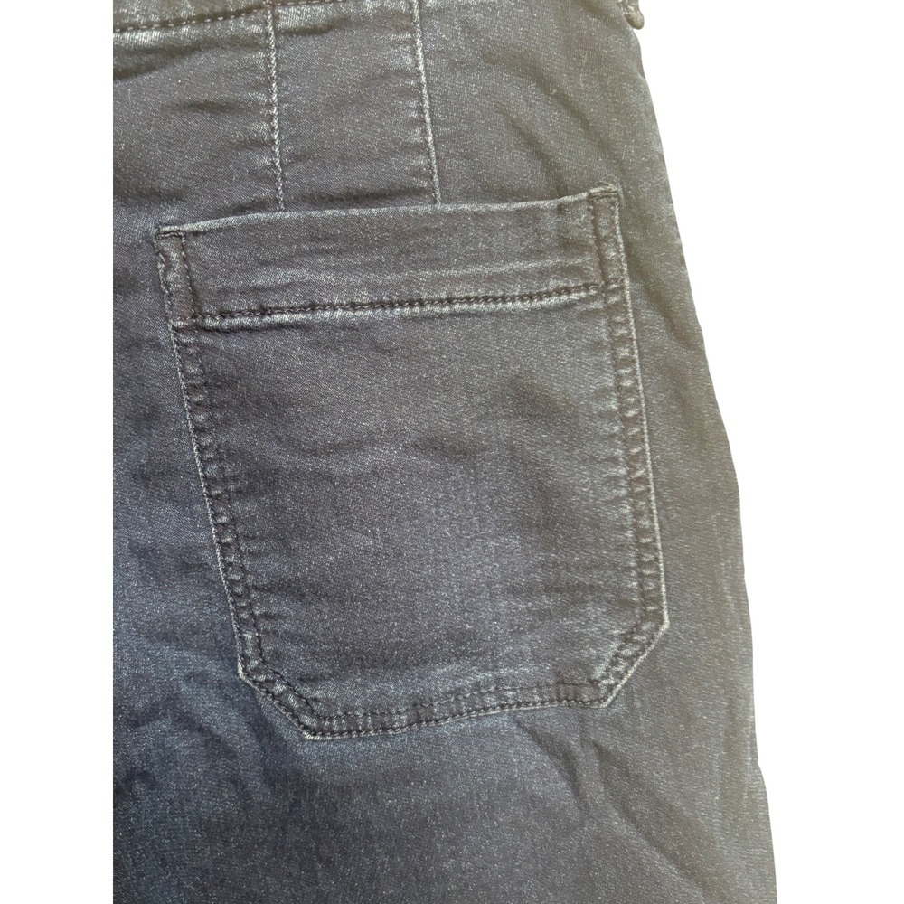 Maeve Anthropologie The Colette Cropped Wide-Leg Jeans Navy Blue 27 High Rise - Picture 7 of 10